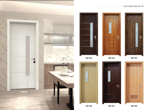Cửa Nhựa Composite Ô Kính - BW301