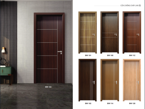 Cửa nhựa Composite Chỉ Nhôm-BW104