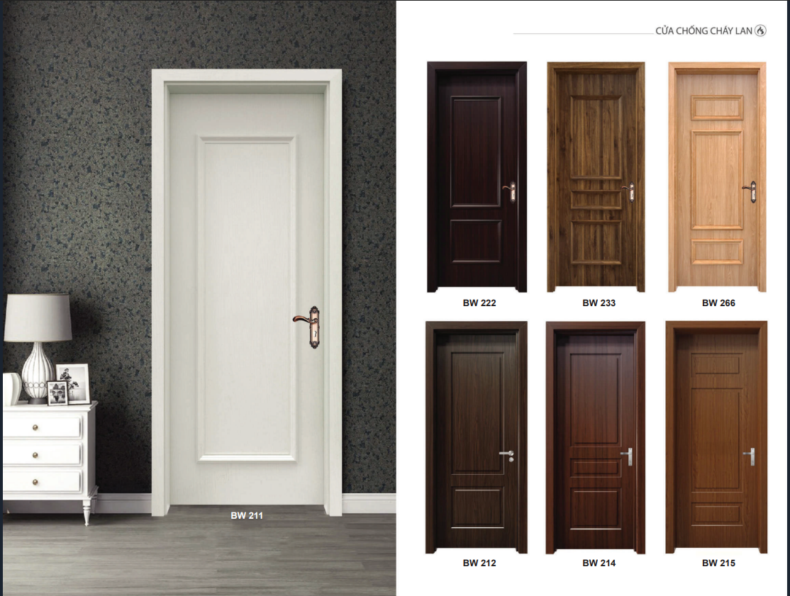 Cửa nhựa composite phào chỉ tại Quảng Ngãi